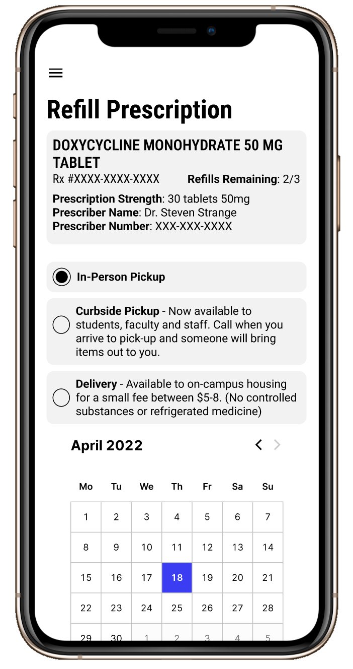 Filling a prescription mid-fidelity