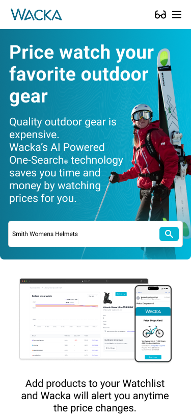 Wacka homepage search